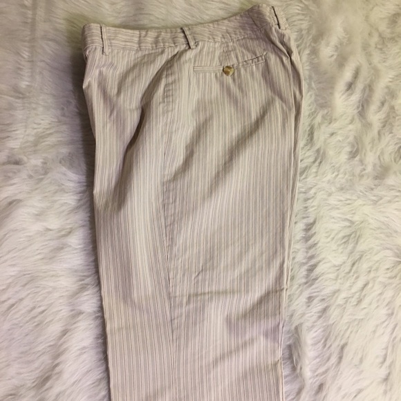 [Tommy Hilfiger] Lt Blue and Grey Stripe Slacks - Picture 3 of 7